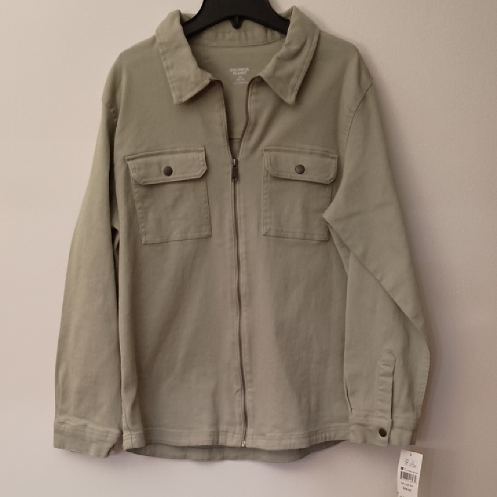 Girls Colorful Planet Olive Jean Jacket